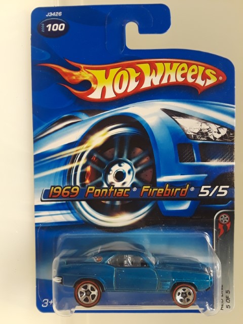 Hot Wheels  Red Line 5 of 5 1969 Pontiac Firebird J3426  #14979